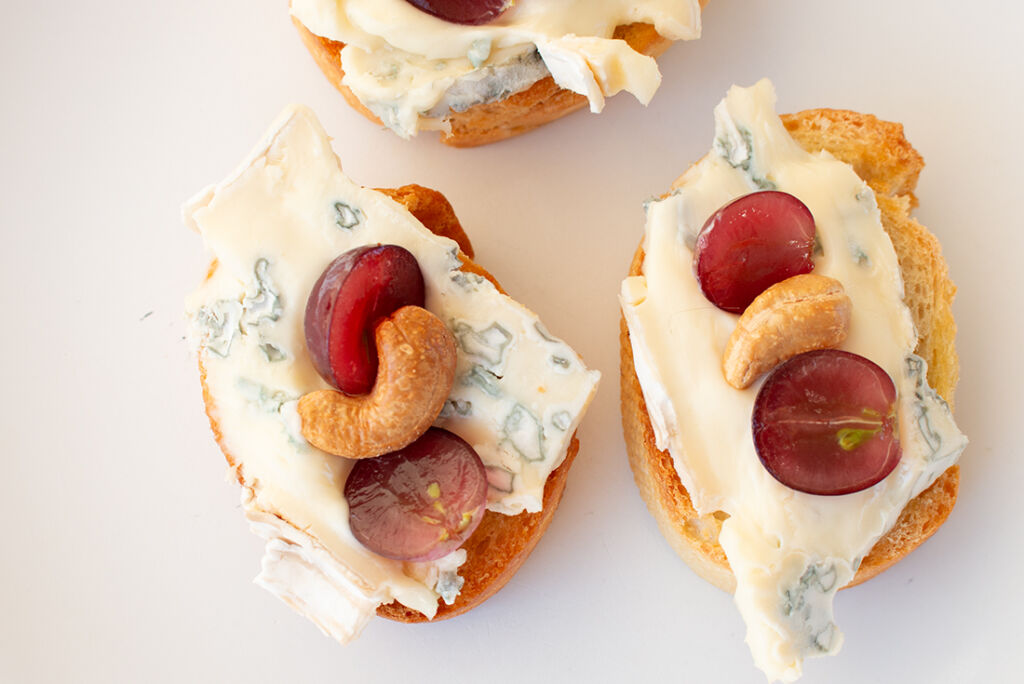 Crostini mit Gorgonzola