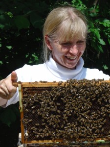 Honig selbst imkern: Petra Polzer arbeitet inzwischen mit bis zu 15 Bienen-Völkern.