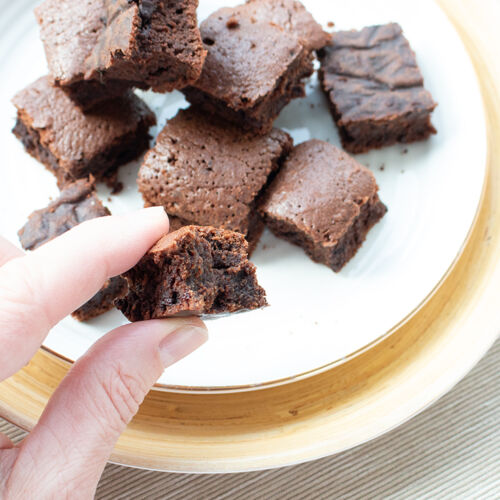 Saftige Double Chocolate Brownie Bites