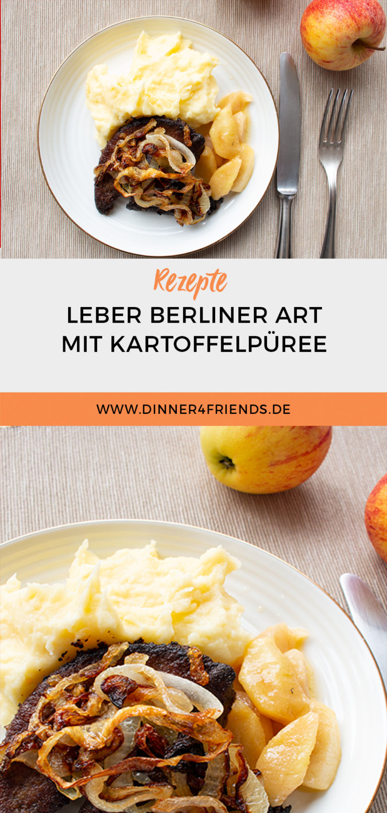 Leber Berliner Art mit Kartoffelpüree – Dinner4Friends