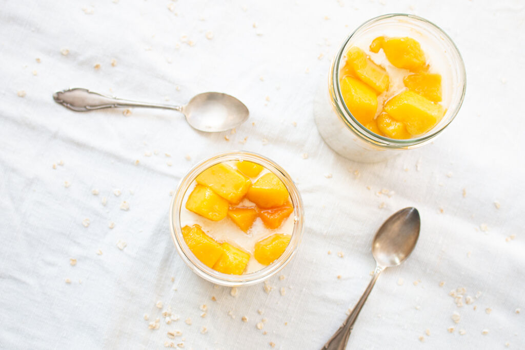 Overnight Oats mit Mango