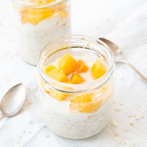 Overnight Oats mit Mango