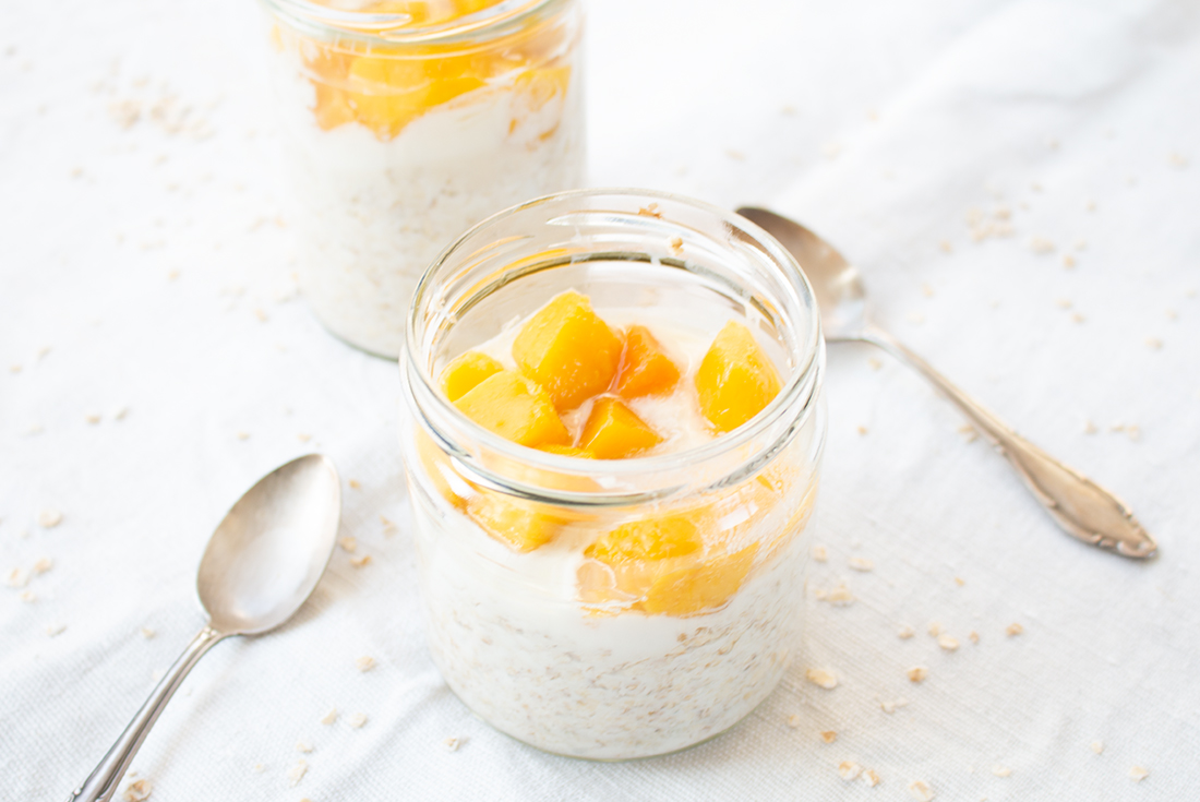 Overnight Oats mit Mango