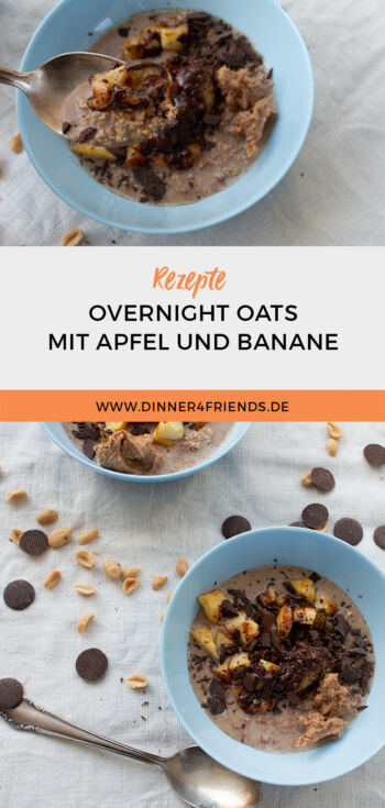 Rezept Overnight Oats mit Schokolade und Banane