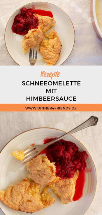 Schneeomelette mit Himbeersauce (wie Salzburger Nockerl)