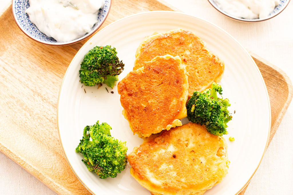 Schnelles Abendessen am Feierabend: Kichererbsen-Puffer - Dinner4Friends